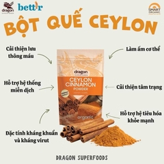 Bột quế Ceylon nguyên chất hữu cơ 150gr - Dragon