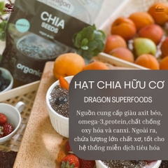 Hạt chia đen hữu cơ 200gr - Dragon