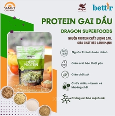 Bột gai dầu Hữu cơ 48% protein 200gr - Dragon