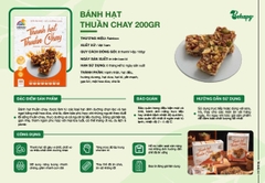 Thanh bánh hạt thuần chay 200gr