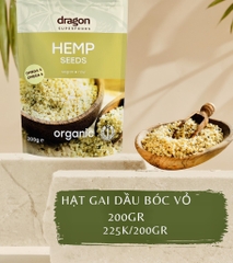 Hạt gai dầu Hữu cơ bóc vỏ 200gr - Dragon
