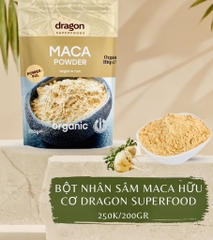 Bột nhân sâm Maca nâu hữu cơ 200gr - Dragon