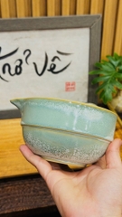 Combo Bát Chawan và Đế đỡ chổi chasen matcha
