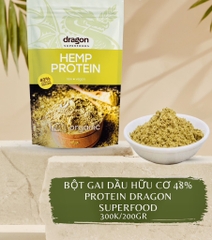 Bột gai dầu Hữu cơ 48% protein 200gr - Dragon