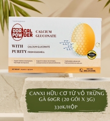 Canxi Hữu Cơ Từ Vỏ Trứng Gà 60gr (20 gói x 3g)