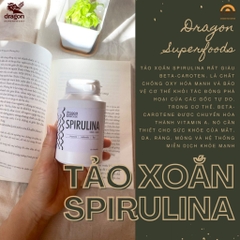 Viên tảo Spirulina Hữu cơ 80gr - 200v - Dragon