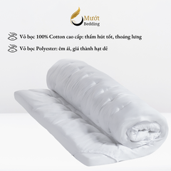 Topper Gòn Microfiber Mướt bedding đầy đủ Size dày dặn chất liệu Cao Cấp sử dụng văn phòng, gia đình