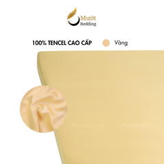 Ga giường Lụa Tencel Mướt Bedding cao cấp trơn màu, drap bo chun đầy đủ kích thước