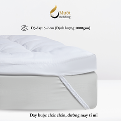 Topper Gòn Microfiber Mướt bedding đầy đủ Size dày dặn chất liệu Cao Cấp sử dụng văn phòng, gia đình