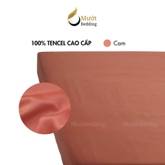 Ga giường Lụa Tencel Mướt Bedding cao cấp trơn màu, drap bo chun đầy đủ kích thước