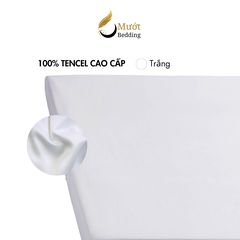 Ga giường Lụa Tencel Mướt Bedding cao cấp trơn màu, drap bo chun đầy đủ kích thước