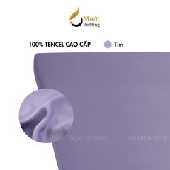 Ga giường Lụa Tencel Mướt Bedding cao cấp trơn màu, drap bo chun đầy đủ kích thước
