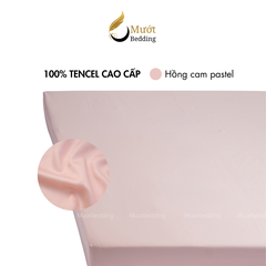 Ga giường Lụa Tencel Mướt Bedding cao cấp trơn màu, drap bo chun đầy đủ kích thước