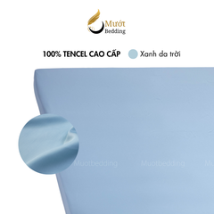 Ga giường Lụa Tencel Mướt Bedding cao cấp trơn màu, drap bo chun đầy đủ kích thước