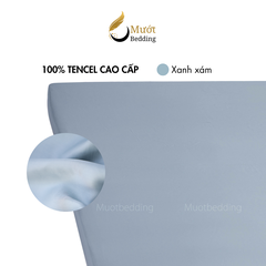 Ga giường Lụa Tencel Mướt Bedding cao cấp trơn màu, drap bo chun đầy đủ kích thước