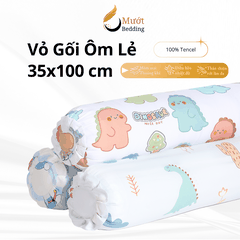 Vỏ gối ôm Tencel nhiều họa tiết Mướt bedding Size 35x100cm (70x100cm) mềm mại, thấm hút tốt, may kiểu dây kéo cao cấp