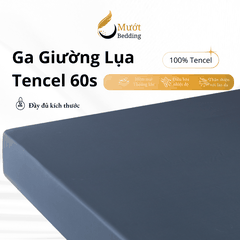 Ga giường Lụa Tencel Mướt Bedding cao cấp trơn màu, drap bo chun đầy đủ kích thước