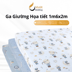 Ga giường lẻ Lụa Tencel Mướt bedding cao cấp đầy đủ size bo chun, chất liệu cao cấp, mềm, thoáng mát