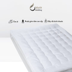 Topper Gòn Microfiber Mướt bedding đầy đủ Size dày dặn chất liệu Cao Cấp sử dụng văn phòng, gia đình