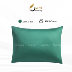 Vỏ gối trơn màu Mướt bedding mịn mướt sử dụng văn phòng, gia đình, du lịch