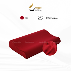 Vỏ gối cao su non Cotton Satin Mướt Bedding trơn màu cao cấp, bao áo gối Memory Foam đầy đủ size