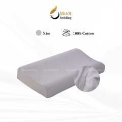 Vỏ gối cao su non Cotton Satin Mướt Bedding trơn màu cao cấp, bao áo gối Memory Foam đầy đủ size