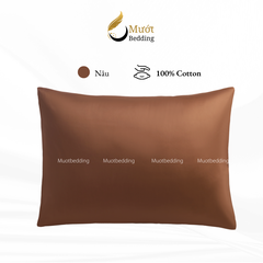 Vỏ gối trơn màu Mướt bedding mịn mướt sử dụng văn phòng, gia đình, du lịch