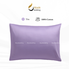 Vỏ gối trơn màu Mướt bedding mịn mướt sử dụng văn phòng, gia đình, du lịch