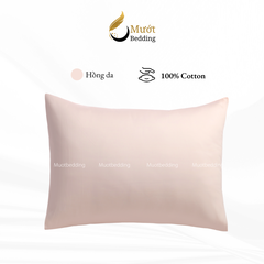 Vỏ gối trơn màu Mướt bedding mịn mướt sử dụng văn phòng, gia đình, du lịch