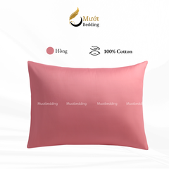 Vỏ gối trơn màu Mướt bedding mịn mướt sử dụng văn phòng, gia đình, du lịch
