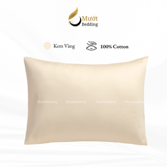 Vỏ gối trơn màu Mướt bedding mịn mướt sử dụng văn phòng, gia đình, du lịch