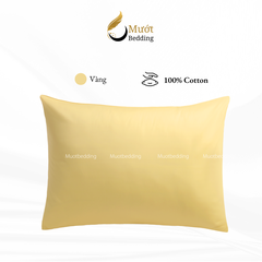 Vỏ gối trơn màu Mướt bedding mịn mướt sử dụng văn phòng, gia đình, du lịch
