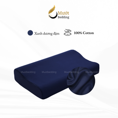 Vỏ gối cao su non Cotton Satin Mướt Bedding trơn màu cao cấp, bao áo gối Memory Foam đầy đủ size