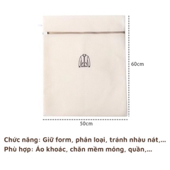 Túi giặt vải lưới Mướt bedding chứa đồ giặt giúp bảo vệ đồ, hạn chế nhăn, giữ form, chống xù