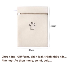 Túi giặt vải lưới Mướt bedding chứa đồ giặt giúp bảo vệ đồ, hạn chế nhăn, giữ form, chống xù