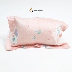 Gối nằm (ruột + vỏ) cho bé sơ sinh, trẻ em chất liệu Cotton/Tencel Size 25x35cm Mướt Bedding