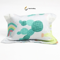 Gối nằm (ruột + vỏ) cho bé sơ sinh, trẻ em chất liệu Cotton/Tencel Size 25x35cm Mướt Bedding