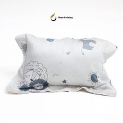 Gối nằm (ruột + vỏ) cho bé sơ sinh, trẻ em chất liệu Cotton/Tencel Size 25x35cm Mướt Bedding