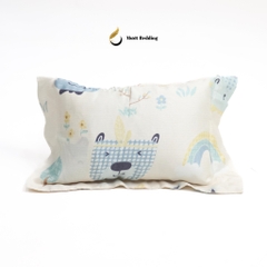 Gối nằm (ruột + vỏ) cho bé sơ sinh, trẻ em chất liệu Cotton/Tencel Size 25x35cm Mướt Bedding