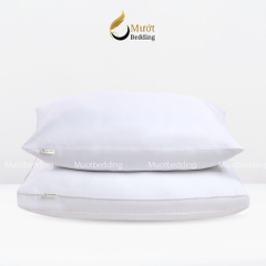 Gối nằm, ruột gối Mướt bedding chất liệu gòn lông vũ cao cấp đầy đủ size 40x60, 50x70, gối ôm