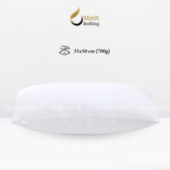 Gối nằm, ruột gối Mướt bedding chất liệu gòn lông vũ cao cấp đầy đủ size 40x60, 50x70, gối ôm