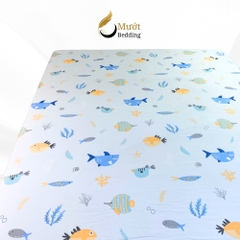 Ga giường lẻ Lụa Tencel Mướt bedding cao cấp đầy đủ size bo chun, chất liệu cao cấp, mềm, thoáng mát