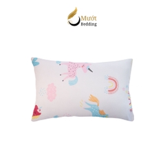 Vỏ gối Cotton 100% cao cấp nhiều họa tiết Mướt bedding Size 50x70 cm mềm mại, thấm hút tốt, áo gối dạng lồng bền đẹp