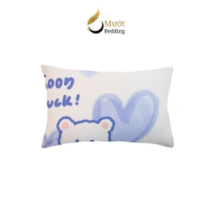 Vỏ gối Cotton 100% cao cấp nhiều họa tiết Mướt bedding Size 50x70 cm mềm mại, thấm hút tốt, áo gối dạng lồng bền đẹp