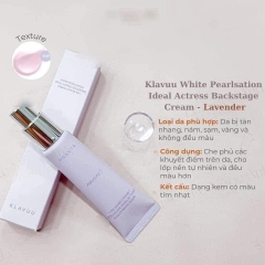 Kem Lót Klavuu White Pearlsation Ideal Actress Backstage Cream SPF30 PA++
