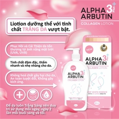 Sữa Dưỡng Thể Trắng Da Precious Skin Alpha Arbutin Collagen Lotion 3+Plus