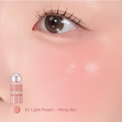 Má Hồng Kem Peripera Syrupy Tok Cheek Mịn Bóng 9g