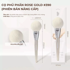 Cọ Phủ Phấn Đầu Tròn Rose Gold Guoxiaoniu Flat-Top Loose Powder Brush 390