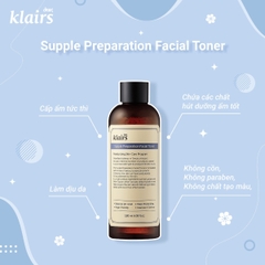 Toner Nước Hoa Hồng Klairs Supple Preparation Unscented Facial
