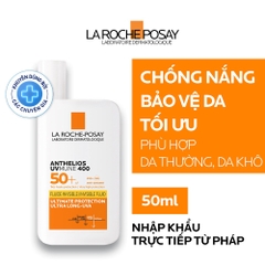 Kem Chống Nắng Dạng Sữa Không Nhờn Rít La Roche-Posay Anthelios Invisible Fluid SPF50+